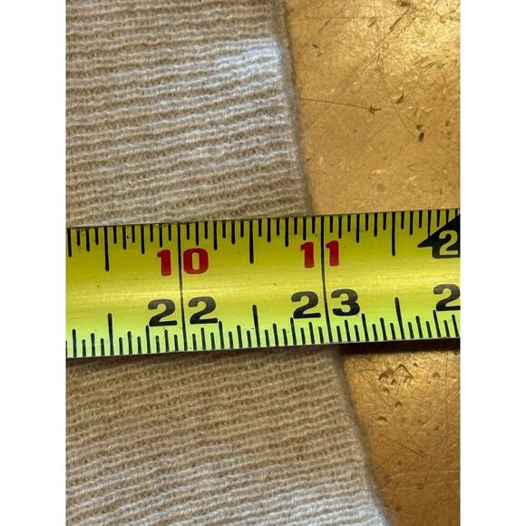 Scott And Scott London Bobble Sleeve Cashmere Sweater Turtleneck Beige Size Larg - Picture 12 of 12